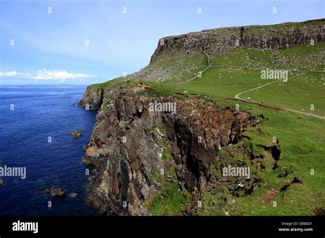 scotland the inner hebrides isle of skye duirinish peninsula scenery in the point neist