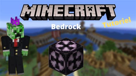 Comment Utiliser Le Structure Block Sur Minecraft Bedrock Youtube