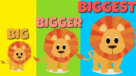 Big Bigger Biggest Learn Different Sizes Youtube