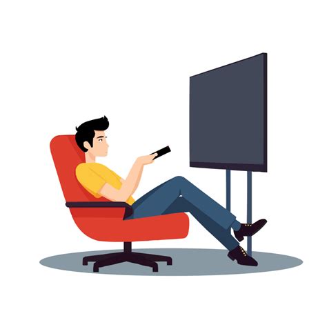 Man Watching Tv Clipart Free Download Transparent Png