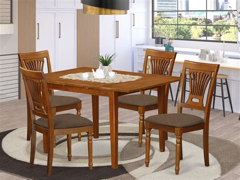 Style is on the menu every night when you've got the east west furniture 5 piece comb back breakfast nook dining table set in your kitchen or compact dining room. MLPL5-SBR-C 5 Pc small Kitchen Table set-small Dining ...