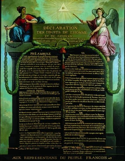 Déclaration Des Droits De Lhomme Et Du Citoyen 1789 Larousse