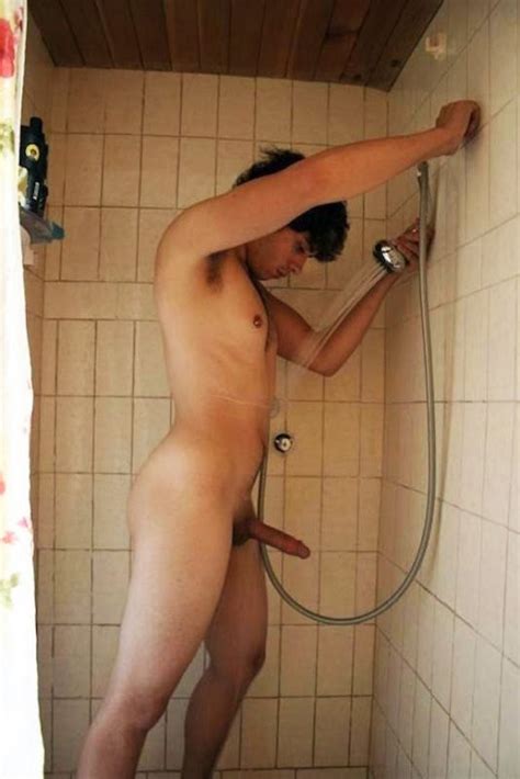 Huge Boner In Shower Cumception
