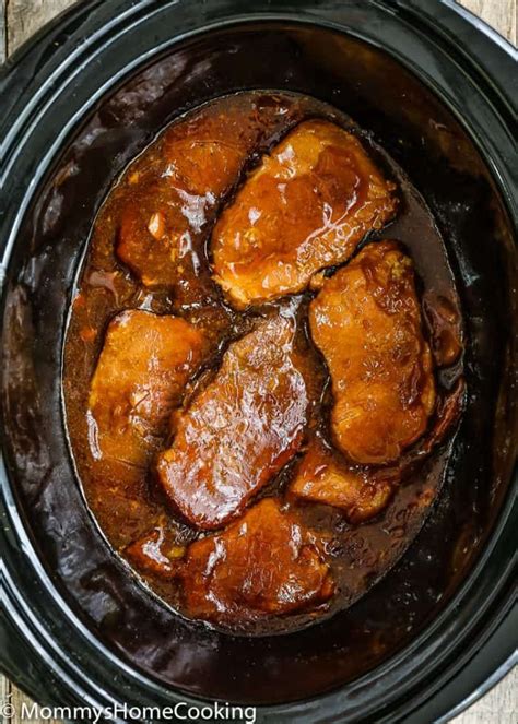 Les meilleures recettes de porc à la mijoteuse notã©es et commentã©es par les internautes. Recette de côtelettes de porc au miel et à l'ail à la mijoteuse - Recettes