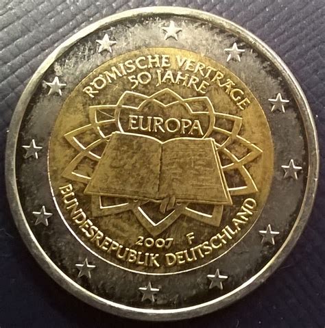2 Euro Deutschland 2007 Römische Verträge 2 Euro Römischer Vertrag