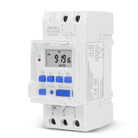 Business And Industrie Din Rail Mounting Digital Programmable Timer