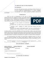 I would like to begin by acknowledging the susquehannock peoples, upon who's unceded land we are gathered today as the pennsylvania state. Deed of Absolute Sale - A Sample | Land Lot | Law And ...