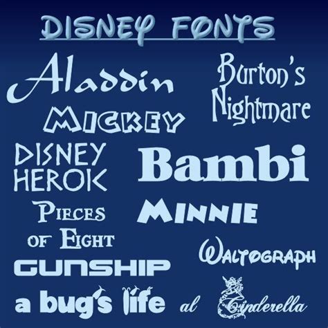 Top 10 Free Walt Disney Fonts Featuring Walt Disneys Handwriting And