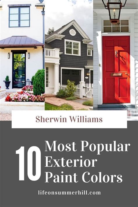 10 Popular Sherwin Williams Exterior Paint Colors In 2020 Sherwin