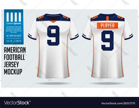 American Football Jersey Template