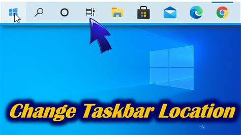 How To Move Taskbar In Windows 10 Youtube