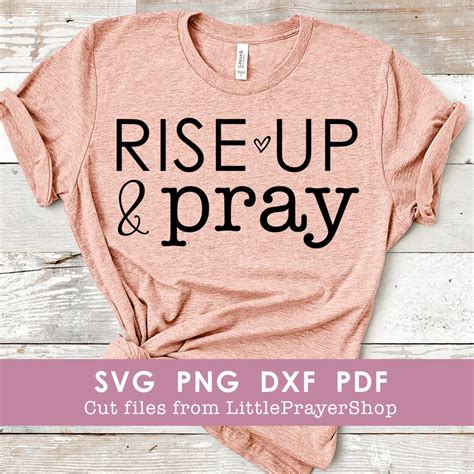 Rise Up And Pray Svg File Cut File For Cricut Christian Etsy