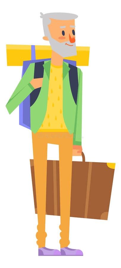 Old Man Suitcase Stock Illustrations 1163 Old Man Suitcase Stock