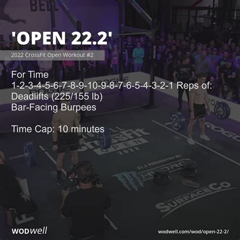 Open 222 Workout 2022 Crossfit Open Workout 2 Wodwell