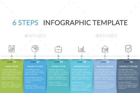 Infographic Template With 6 Elements By Human Graphicriver