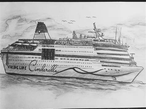 Draw A Cruise Ship By Dai Duong On Deviantart