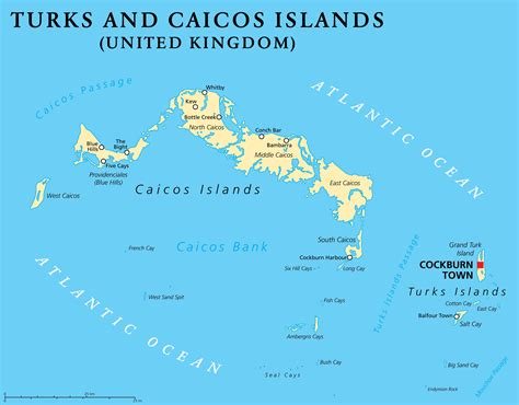 Maps Of Turks And Caicos Islands Political Map Mapa Owje The Best
