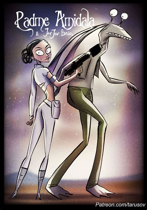 I Illustrate What Would Happen If Tim Burton Directed Star Wars Movies