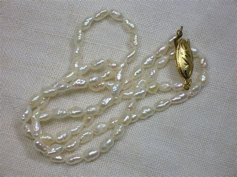 Vintage Freshwater Pearl Necklace Peking Export Gilt Silver