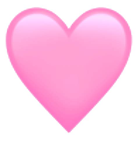 Pink Heart Emoji Transparent Background Png Mart