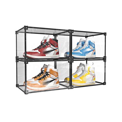Buy Juxyes Stackable Acrylic Clear Shoe Box Storage Container Magnetic