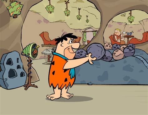 Fred Flintstone Bowling Cartoon
