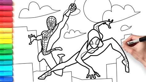 72 spiderman printable coloring pages for kids. How to Draw Spiderman and Spider Woman for kids | Spider ...