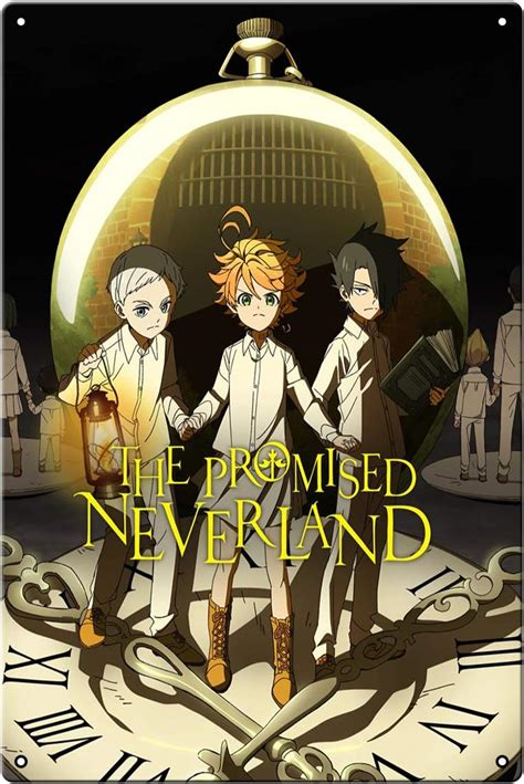 Affiche En Métal Du Film The Promised Neverland Idéale Pour Un Pub Un Abri De Jardin Un