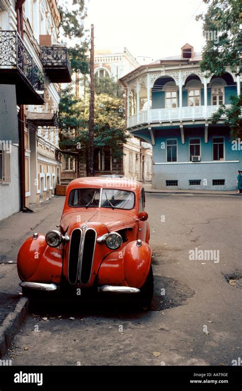 Vintage car in Tbilisi, Georgia Stock Photo - Alamy