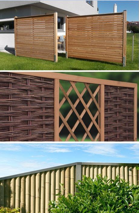 Sichtschutz garten ideen gabionen oder steine Sichtschutz für Garten und Balkon | Sichtschutz garten ...