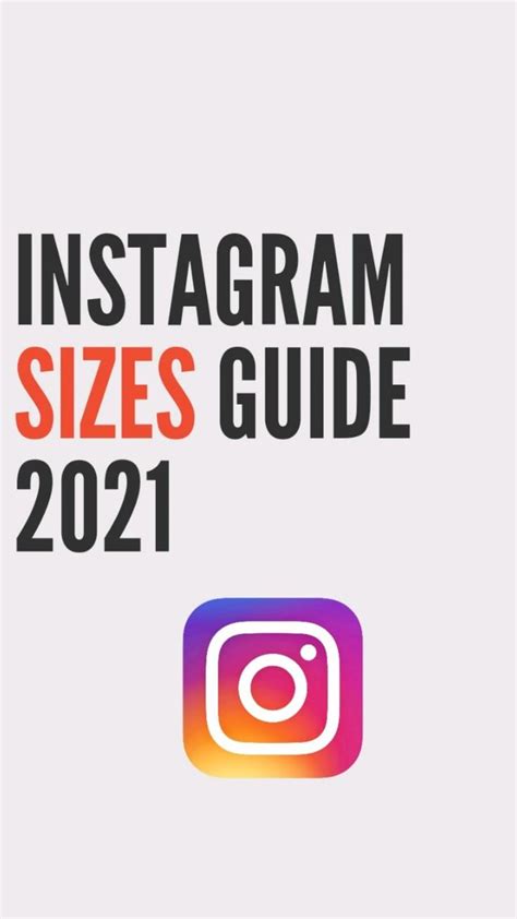Instagram Sizes Guide 2021 Pinterest