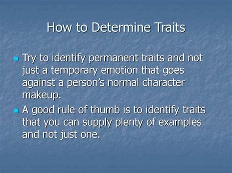 Character Traits презентация онлайн