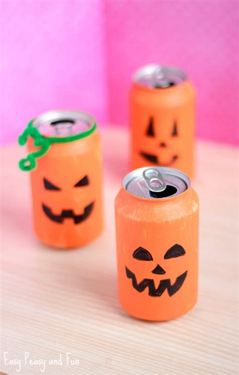 Tin Can Pumpkin Craft Halloween Crafts For Kids Easy Peasy And Fun