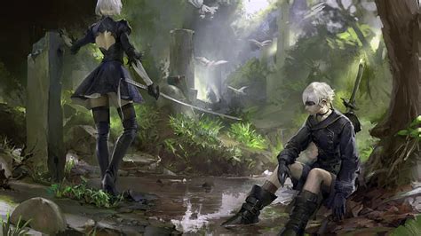 2048x768px Free Download Hd Wallpaper Artwork Digital Art Nier