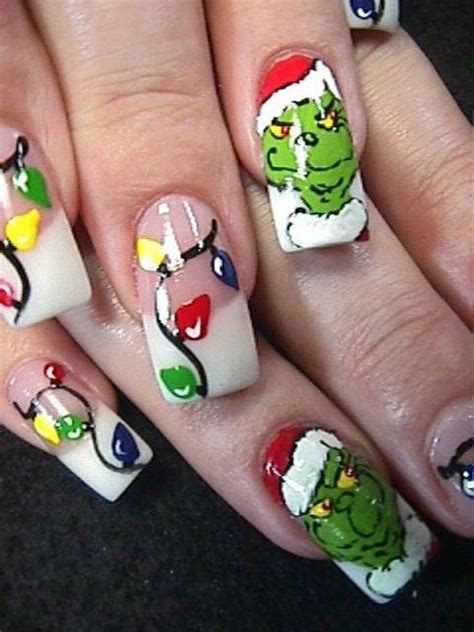 Grinch Diy Christmas Nail Designs Christmas Nails Diy Christmas