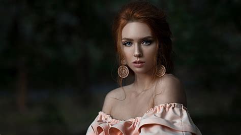 Nadezhda Neyasova Georgy Chernyad Ev Glance Redhead Girl Makeup Hd Wallpaper Rare Gallery