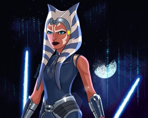 Ahsoka Tano Clone Wars Season Art By Larajdraws Instagram Star