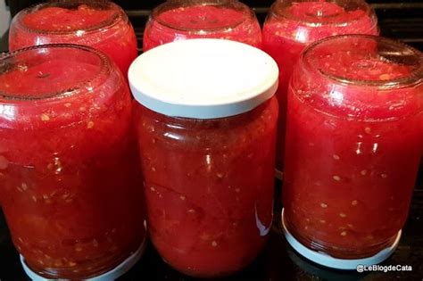 Le blog de Cata Conserves de tomates pelées