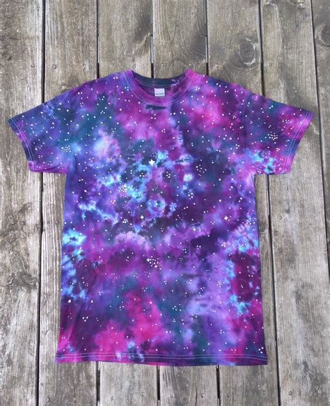 Galaxy Hand Dyed Shirt Hand Painted Stars Custom Tie Dye In 2020