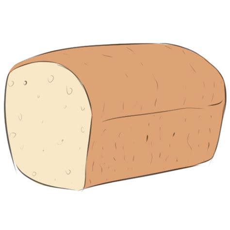 How To Draw Bread Easy Drawing Art