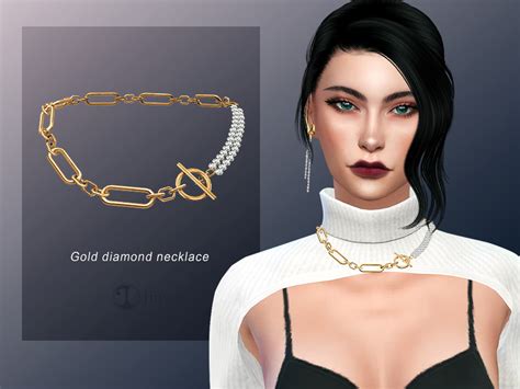 Diamond Necklace 01 By Jius From Tsr Sims 4 Downloads