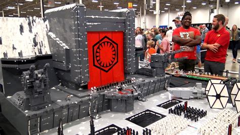Massive Lego Starkiller Base Star Wars The Force Awakens Youtube