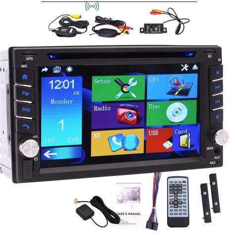 Double Din Car DVD Player In Dash GPS Navigation Car Stereo System AM FM Radio Receiver