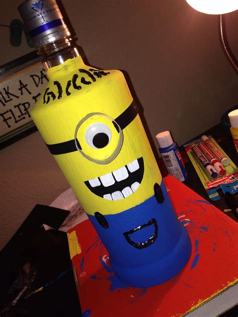 Minion Alcohol Bottle For Glorias Birthday Alcohol Bottles Wine