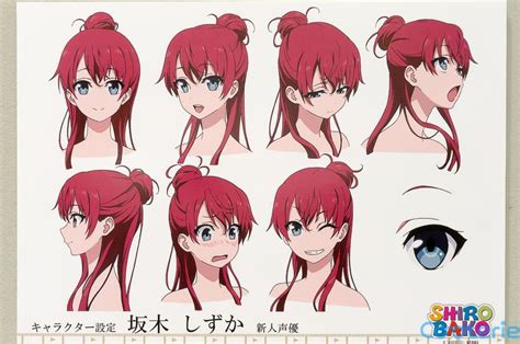 SHIROBAKO Character Model Sheets Tutorial Disegno Anime Concetto Di