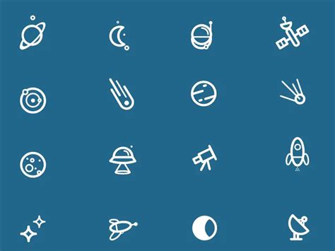 8 Free Space Icon Sets Hipsthetic
