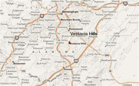 Map Of Vestavia Hills Alabama The World Map