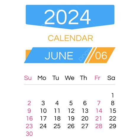 Calendário De 2024 Meses Junho Azul Geométrico Png Dois Mil E Vinte E