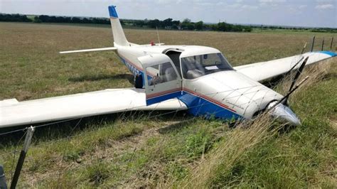 Small Airplane Made Crash Landing In Field Near New