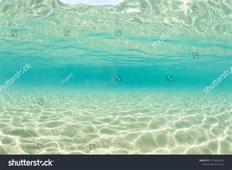 Clear Lake Water Underwater Shot Super Stock Photo 1319565281